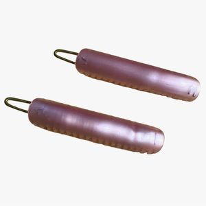 1960’s Vintage Pearlescant Bubblegum Pink French Hair Battettes, Deadstock